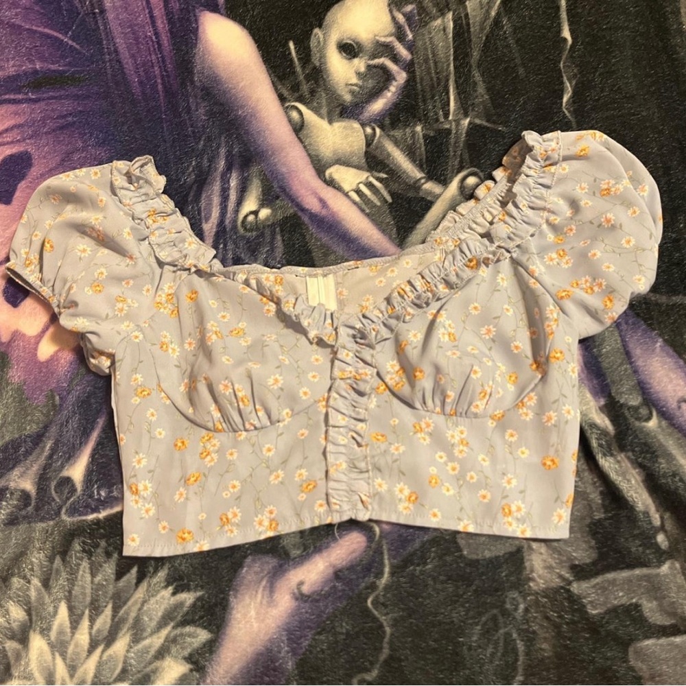 floral crop top